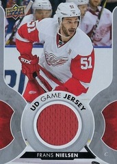 2017-18 Upper Deck UD Game Jersey Frans Nielsen #GJ-FN Red Wings